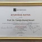 UK Parliament honours AIIA director Dr Tanuja Nesari with Ayurveda Ratna award.