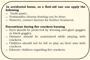 tips, first aid and precaution in accidental burns
