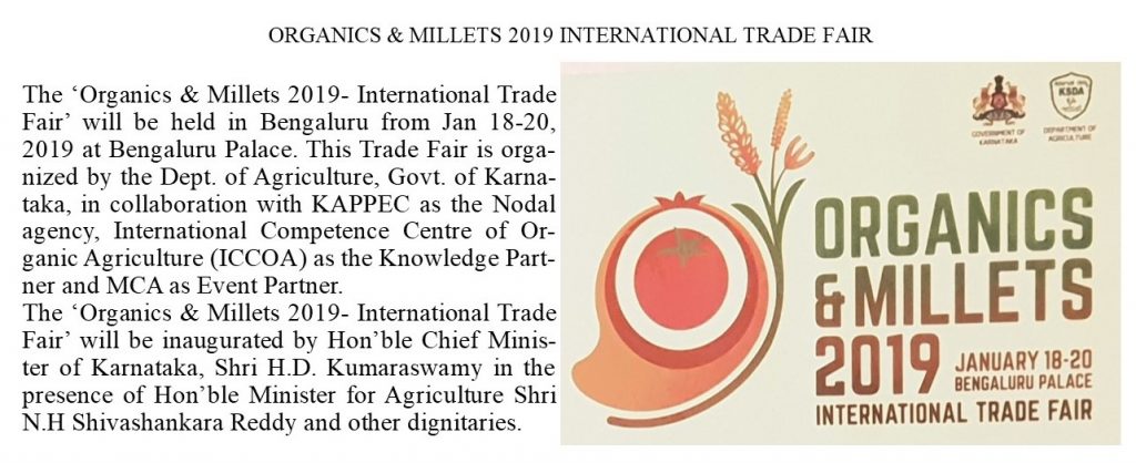 Organic and millets 2019