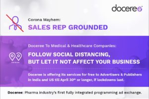 Doceree helps Cos reach doctors amid Corona lockdown.