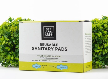 Pee Safe Reusable Sanitary Pads, 4N (3 Regular Pads + 1 Overnight Pad)  Sanitary Pad, Buy Women Hygiene products online in India
