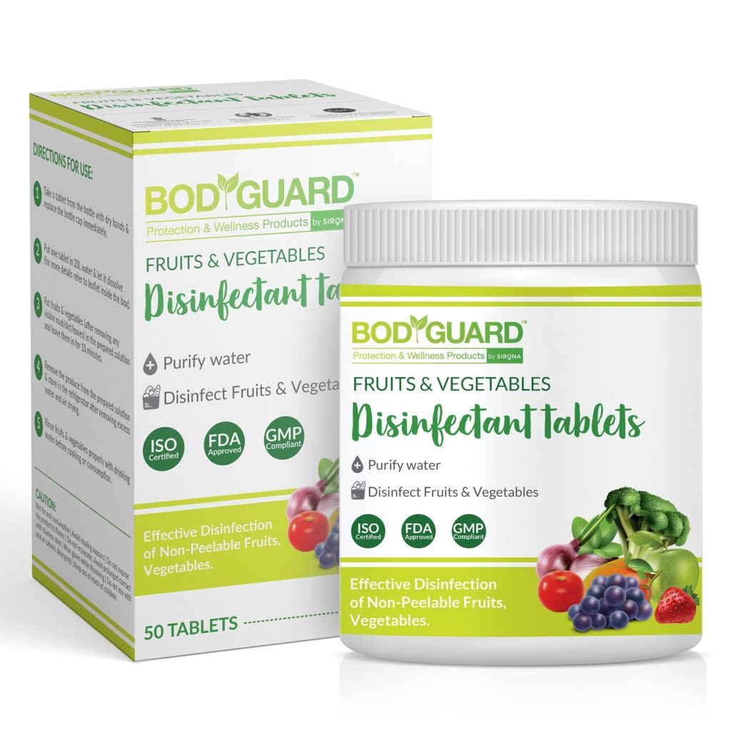 BodyGuard Fruits-and-Vegetables-Disinfectant-Tablets-