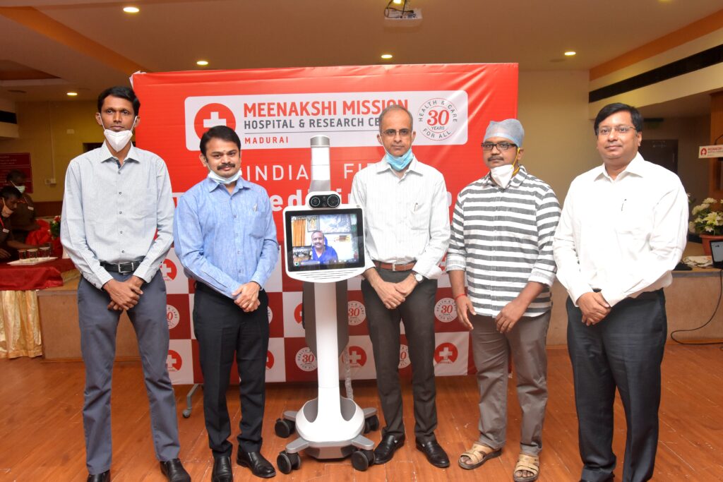 Meenakshi Mission Hospital Becomes Introduce Telemedicine Robots.
