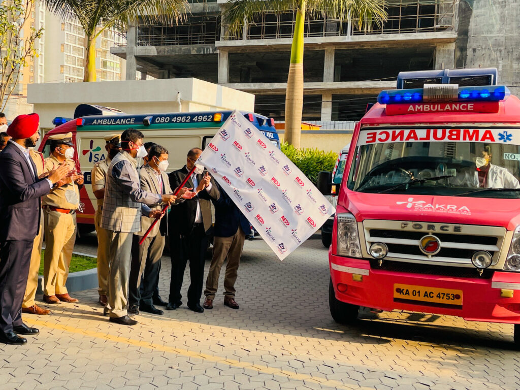 Launch-of-Sakra-World-Hospital-and-Stan-Plusnew-and-advanced-tech-enabled-Emergency-Ambulance-by-Mr-Sunil-Agarwal-IPS-Additional-DGP-Karnataka-State-Fire-Emergency-Services-scaled
