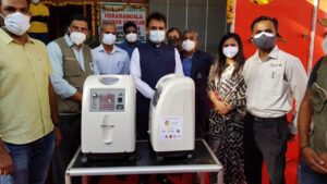 BiPAP machine with oxygen concentrator and defibrillators by Covid India Campaign