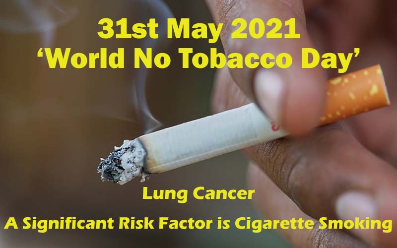 Lung cancer : A significant risk factor is cigarette smoking