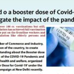 Do we need  a booster dose of Covid-19 vaccine to mitigate the impact of the pandemic?