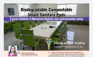 Biodegradable compostable smart sanitary pads -  A green solution in menstrual hygiene and environmental safety