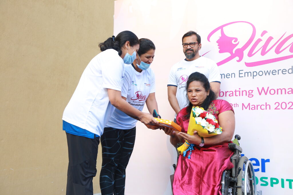 Dr. Malathi K Holla, chief guest, felicitated at the event.