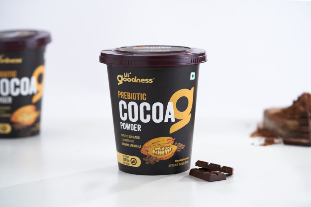 Lil’Goodness Prebiotic Cocoa Powder for a healthy baking experience