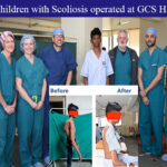 Children with scoliosis operated at GCS Hospital