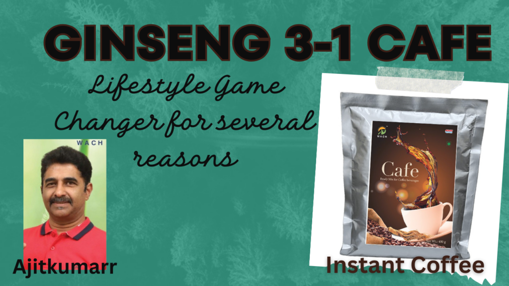 Ginseng 3-1 Cafe - Lifestyle Game Changer for several reasons