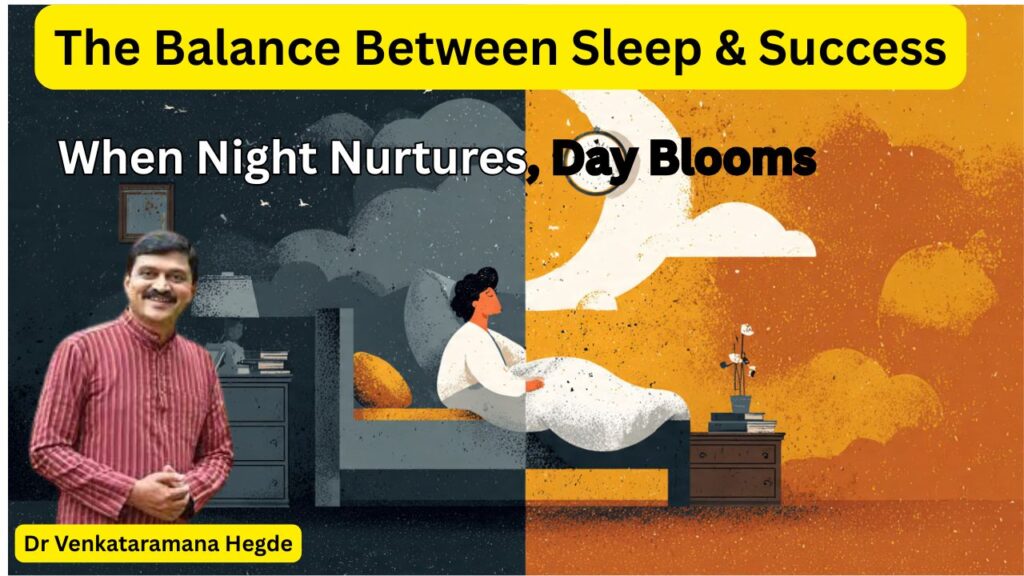 Balance Between Sleep and Success #nisargamanesirsi #drvenkataramanahegde #vydyaloka #healthvision