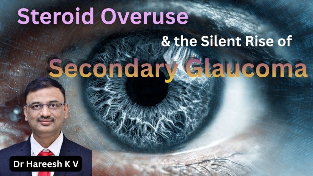 Steroid Overuse and the Silent Rise of Secondary #glaucoma #abhisheknethradhama #drhareeshkv #eyehospital #yelahanka #vydyaloka #healthvision