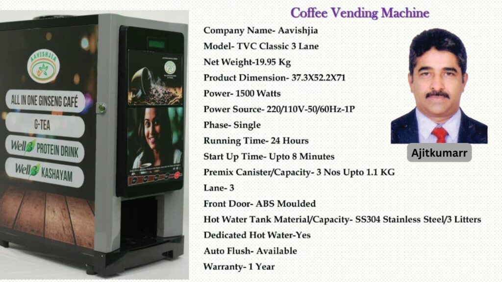 #cafevendingmachine #aavishjia #ajitkumarr #vydyaloka #healthvision