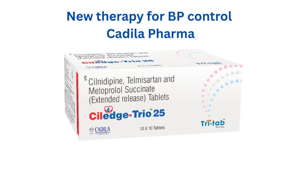 New therapy for BP control launched by Cadila #vydyaloka #healthvision