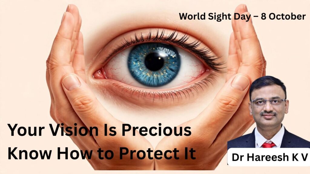 Vision is Precious- Protect It - World Sight Day #abhisheknethradhama #drhareeshkv #eyehospital #yelahanka #vydyaloka #healthvision #shrikrishnamailengi